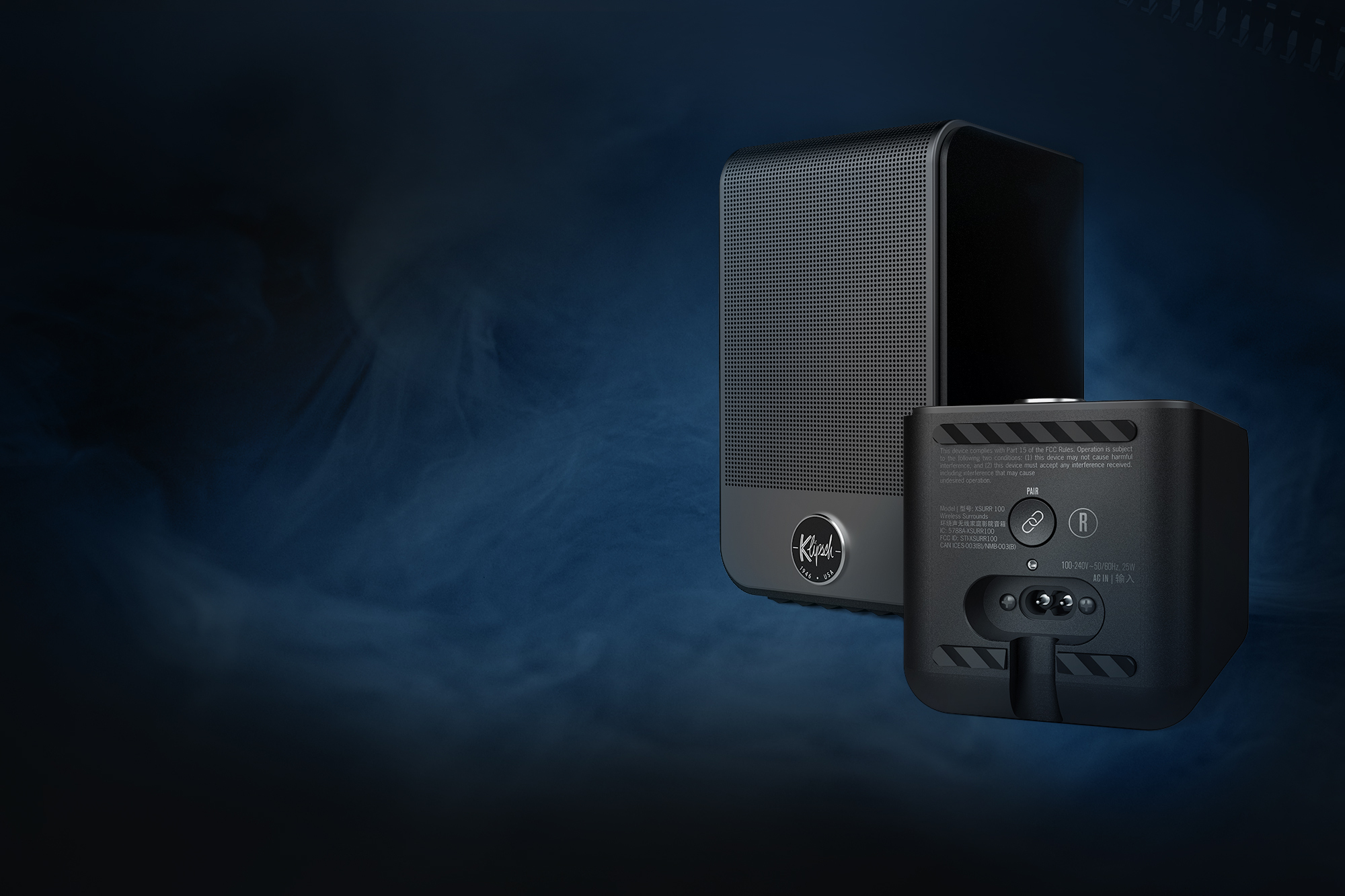 Flexus SURR 100 on Moody Blue Background Exterior2 2000x1333