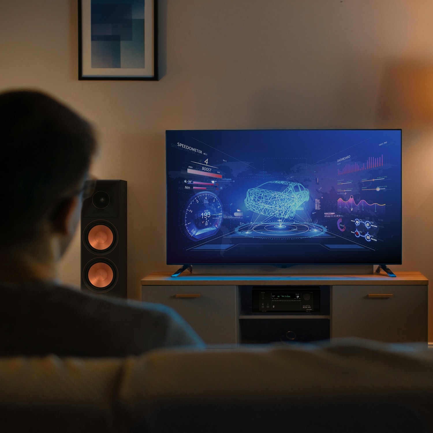 Onkyo TX NR7100 RP 800 F II Gaming Room MOBILE