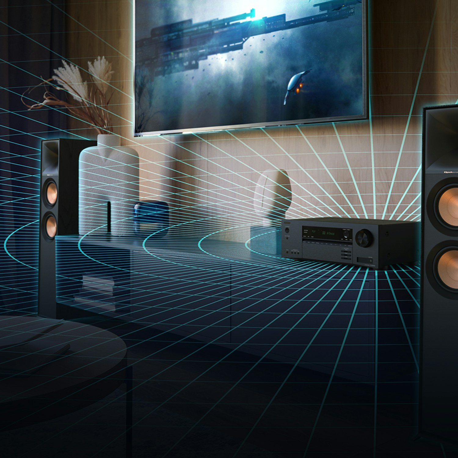 Onkyo TX SR3100 with Accu EQ Room Calibration 2000x2000
